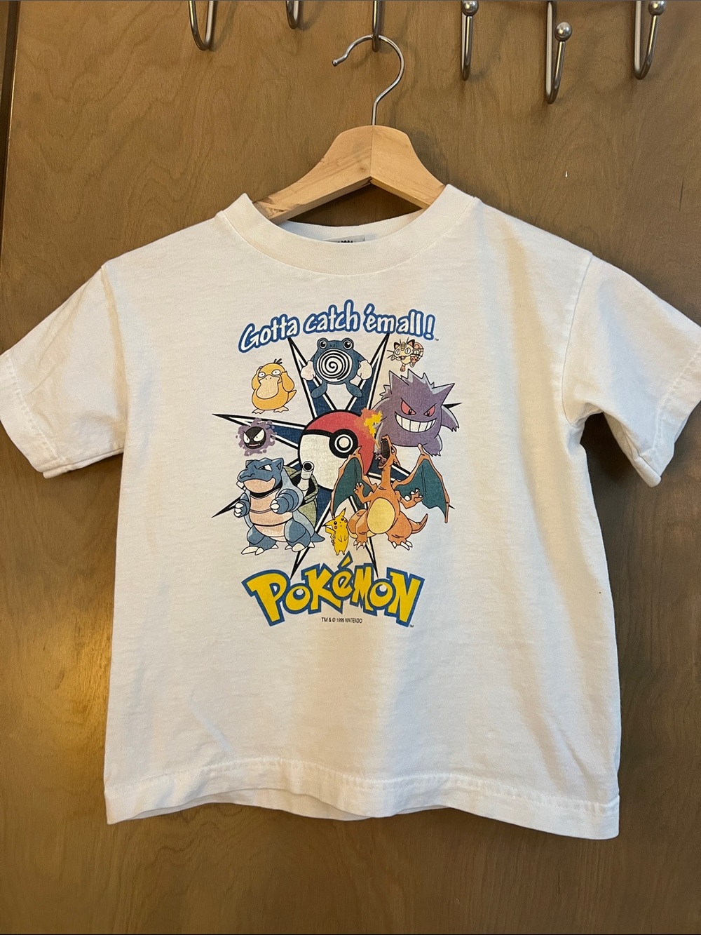 Nintendo White Kids Pokémon Graphic Tee with Multicolor Print